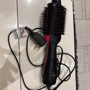 Revlon Black and Fuchsia Hot Air Round Brush Styler